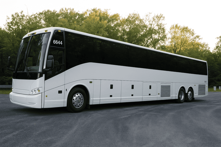 exterior of Charter Bus Rental Taunton coach bus
